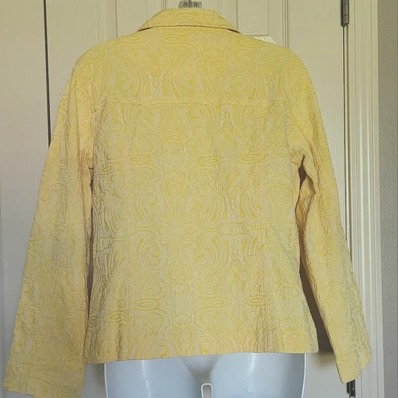 Analogy Stretchy Jacket / Blazer - Lemon Yellow, Sz L - VGC - Picture 3 of 9